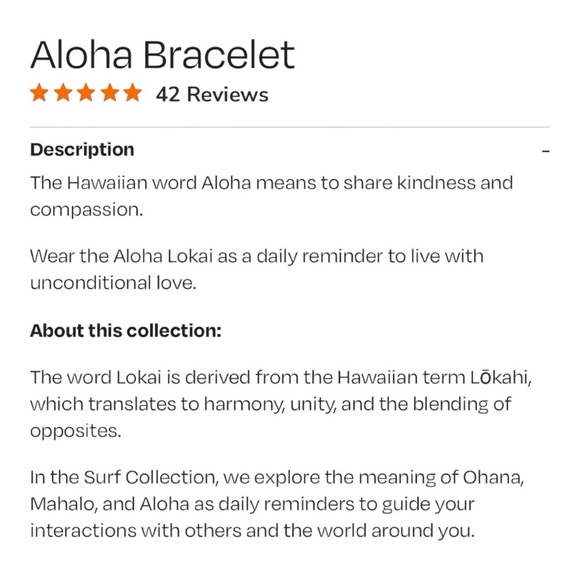 LOKAI XL Unisex Pink Aloha Bracelet NWT - Picture 4 of 15